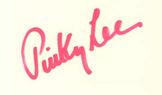 Pinky Lee autograph