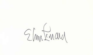 Elmore Leonard autograph