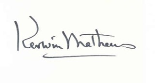 Kerwin Matthews autograph
