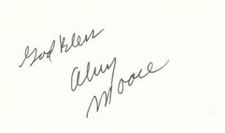 Alvy Moore autograph