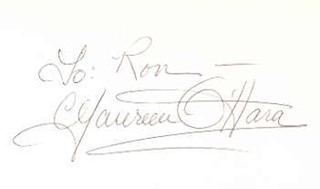 Maureen O'Hara autograph