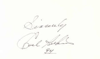 Carl Perkins autograph
