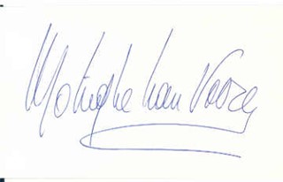 Monique Van-Vooren autograph