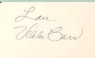 Vikki Carr autograph