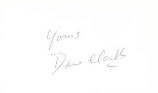 Dane Clark autograph