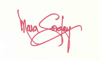 Mara Corday autograph