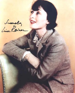 Luise Rainer autograph