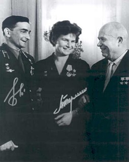 Tereshkova & Bykovsky autograph