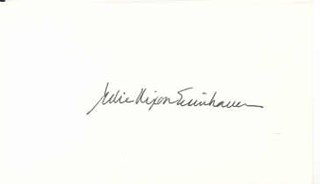 Julie Nixon Eisenhower autograph