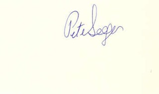 Pete Seeger autograph