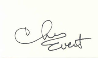 Chris Evert autograph