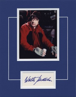 Walter Matthau autograph