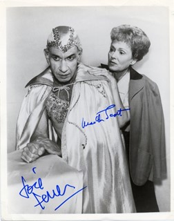 Jose Ferrer & Martha Scott autograph