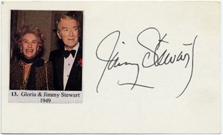 Jimmy Stewart autograph