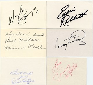 Country Singers Signature Lot autograph