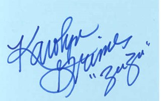 Karolyn Grimes autograph
