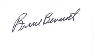 Bruce Bennett autograph