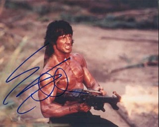 Sylvester Stallone autograph