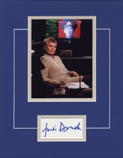 Judi Dench autograph