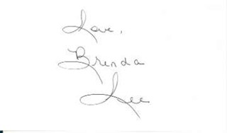 Brenda Lee autograph