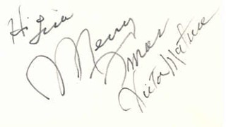 Victor Mature autograph
