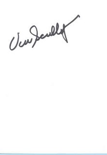 Vin Scully autograph