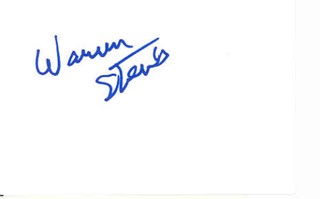 Warren Stevens autograph
