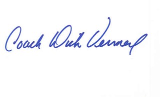 Dick Vermeil autograph