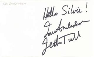 Ian Anderson autograph