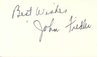 John Fiedler autograph