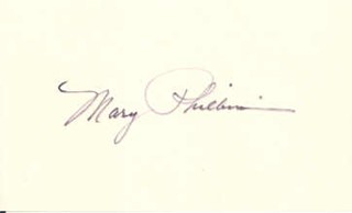 Mary Philbin autograph