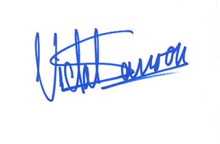 Vidal Sassoon autograph