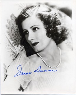 Irene Dunne autograph