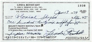 Linda Ronstadt autograph