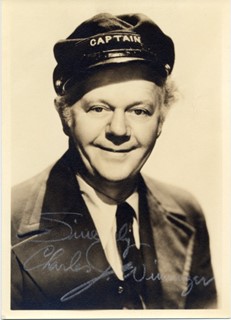 Charles Winninger autograph