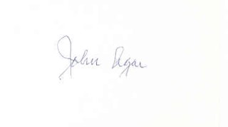John Agar autograph