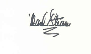 Hank Stram autograph