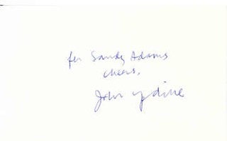 John Updike autograph