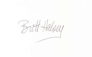 Brett Halsey autograph