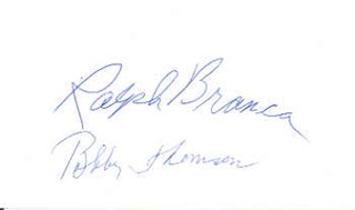 Thomson & Branca autograph