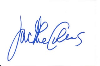 Jackie Collins autograph