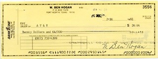 Ben Hogan autograph