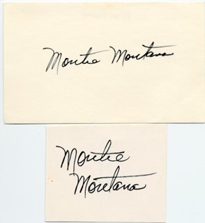 Monte Montana autograph