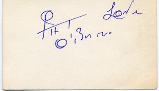 Pat O'Brien autograph