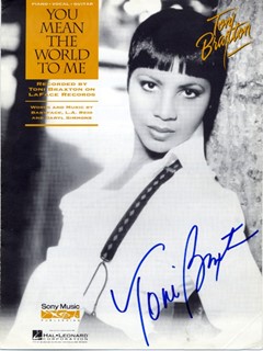 Toni Braxton autograph