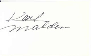 Karl Malden autograph