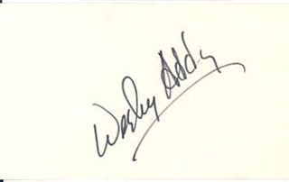 Wesley Addy autograph
