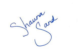 Shauna Sand autograph