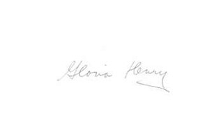 Gloria Henry autograph