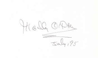 Molly O'Day autograph